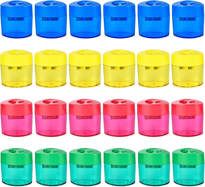AUSTARK 24Pcs Pencil Sharpener Manual by AUSTARK