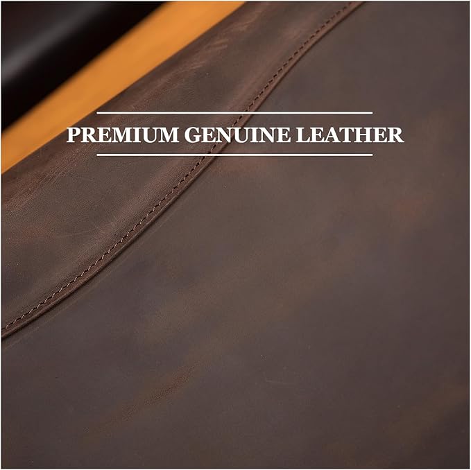 Geslun Genuine Leather Portfolio, Legal Size 8.5 x 14 Pad Holder, Business - Image 3