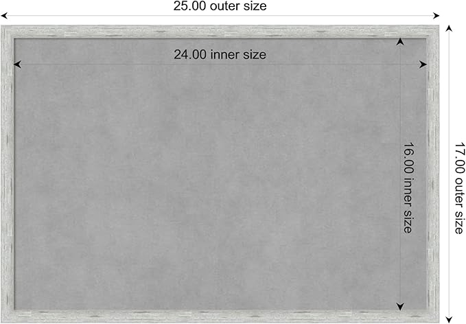 Amanti Art Silver Framed Magnetic Board 17x25 Medium Vision Board - Image 4