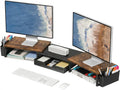 opnice desk organizers and accessories, dual monitor stand, main product view