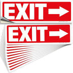 iSYFIX Exit Signs Stickers 12 Pack 12x4 Inch by iSYFIXPREMIUMSIGNS