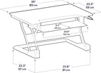 Ergotron – WorkFit-T Standing Desk Converter, Dual Monitor Sit Stand Desk Riser - Image 5