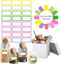 STARLIBOO Removable Freezer Labels, 1x2 Inch Color Coding Removable Labels by STARLIBOO
