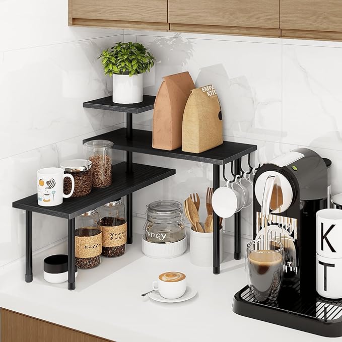 Homode Bathroom Counter Organizer Corner Shelf, Kitchen Countertop Organizer - Image 6