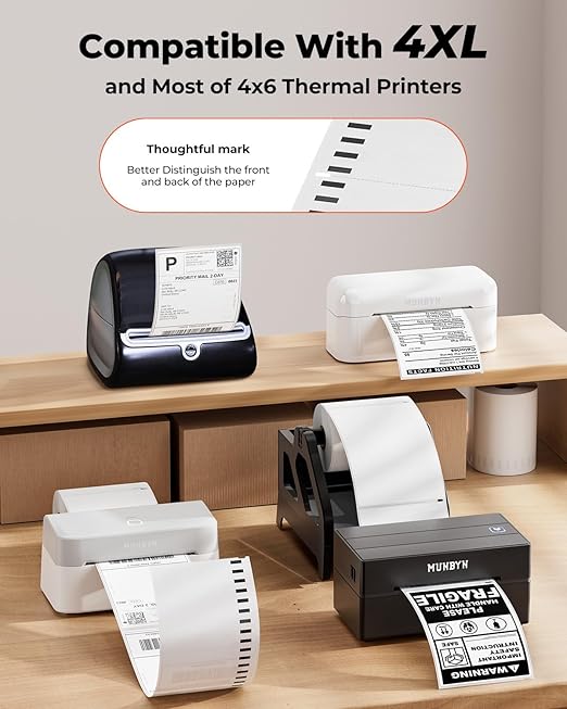 MUNBYN 4"x6" Direct Thermal Printer Label, Shipping Labels Compatible - Image 3