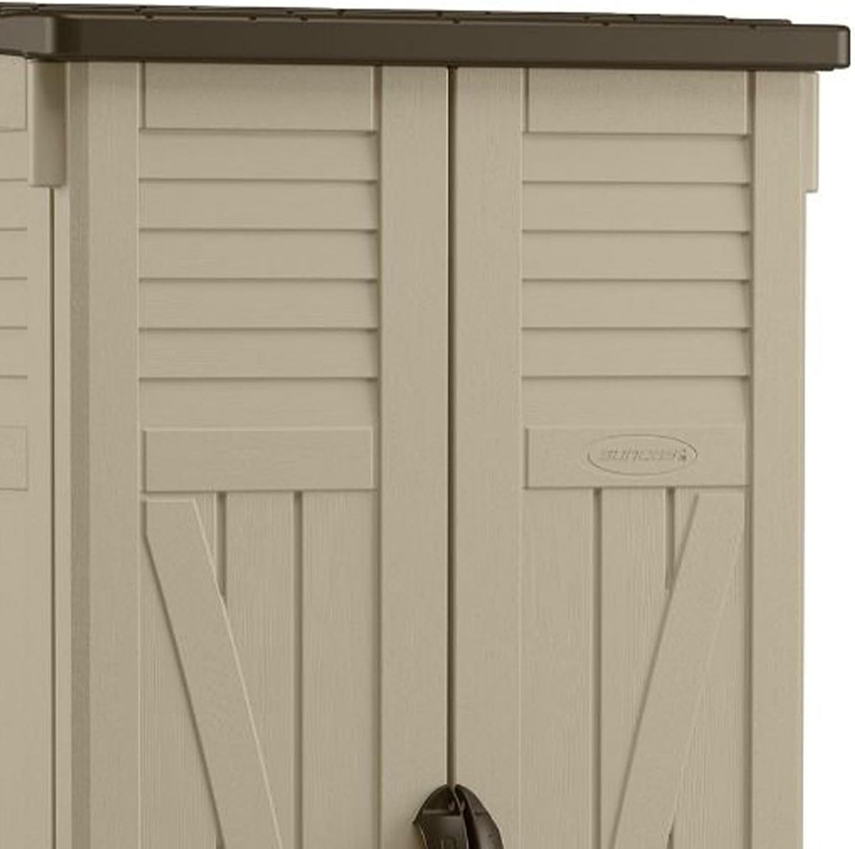suncast vertical shed, compact outdoor storage system, 22, package contents