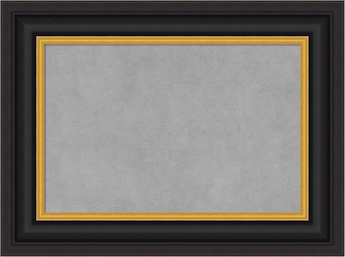 Amanti Art Black Framed Magnetic Board 18x24 Small Vision Board by AmantiArt