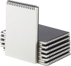 Engrowtic 6 Pack Graph Paper Spiral Notepad A5 Top Wirebound Notepad Grid by Engrowtic