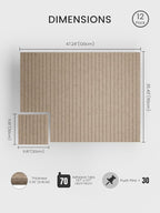 Bumusty Large Cork Board Alternative-47 x35 Felt Bulletin Board Tiles, - Image 2