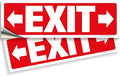 iSYFIX Exit Signs Stickers 2 Pack 12x4 Inch by iSYFIXPREMIUMSIGNS