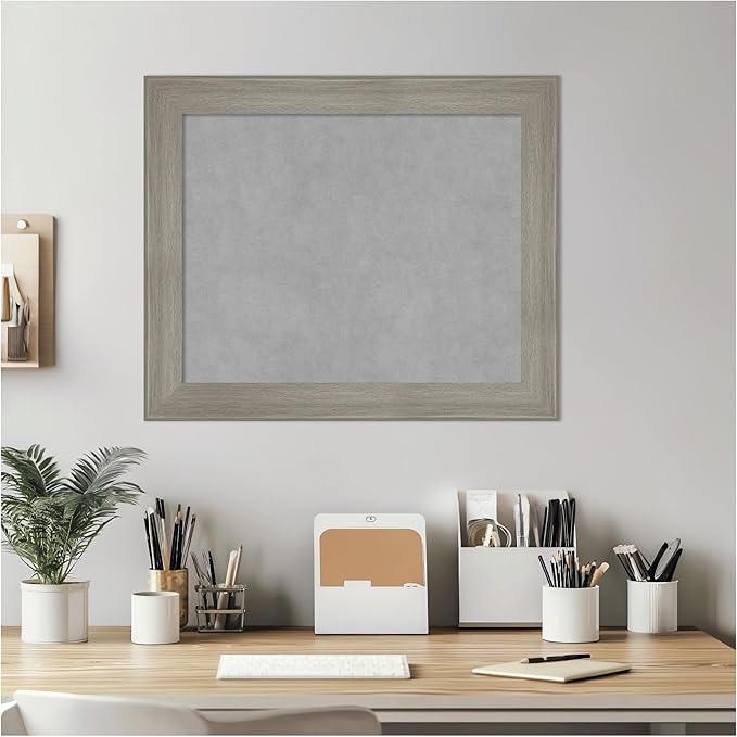 Amanti Art Grey Framed Magnetic Board 20x24 Small Vision Board - Image 6