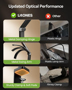 litones remote led desk lamp with clamp, 2000lm, view 9