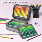 Number-one Large Capacity Pencil Case, 72 Slots Colored Pencil Pouch Bag - Image 2