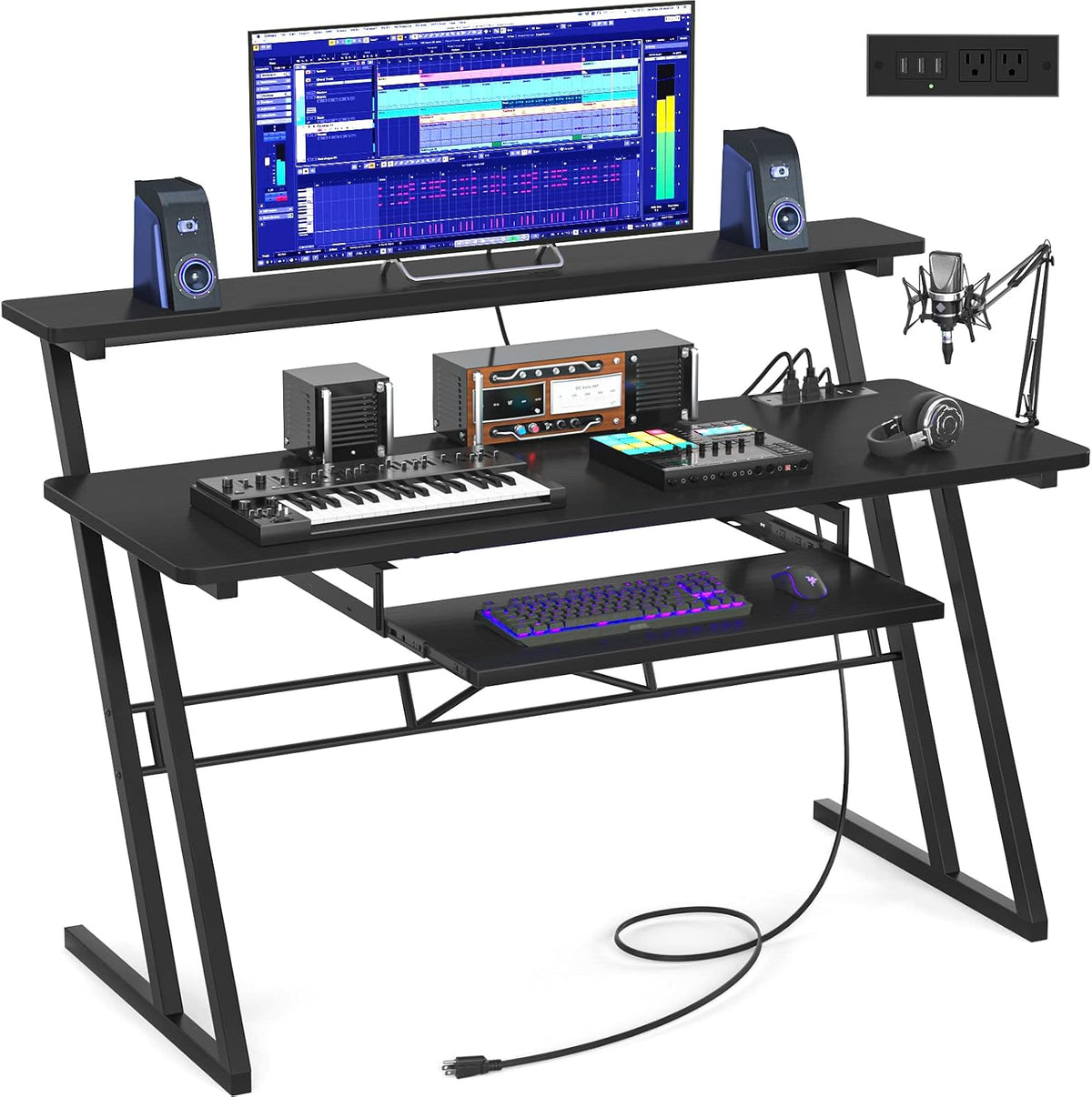 Armocity Music Studio Desk Production Workstation - Recording Studio Desk