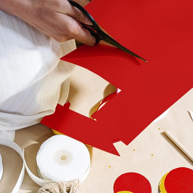50 Sheets Red Cardstock 8.5 x 11 Printer Paper, Goefun 80lb Red Card Stock Paper - Image 5