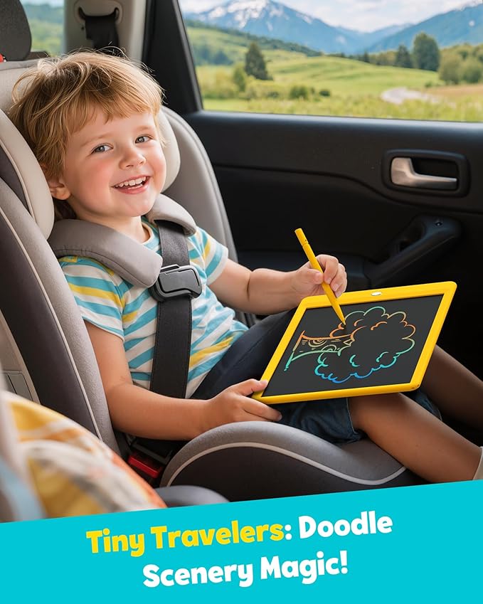 TEKFUN Toys for Girls Boys 10IN LCD Writing Tablet, Magic Doodle Board - Image 8