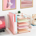 LEKETREE Desk Organizers and Accessories, 5-Tier Paper Letter Tray Organizer - Image 6