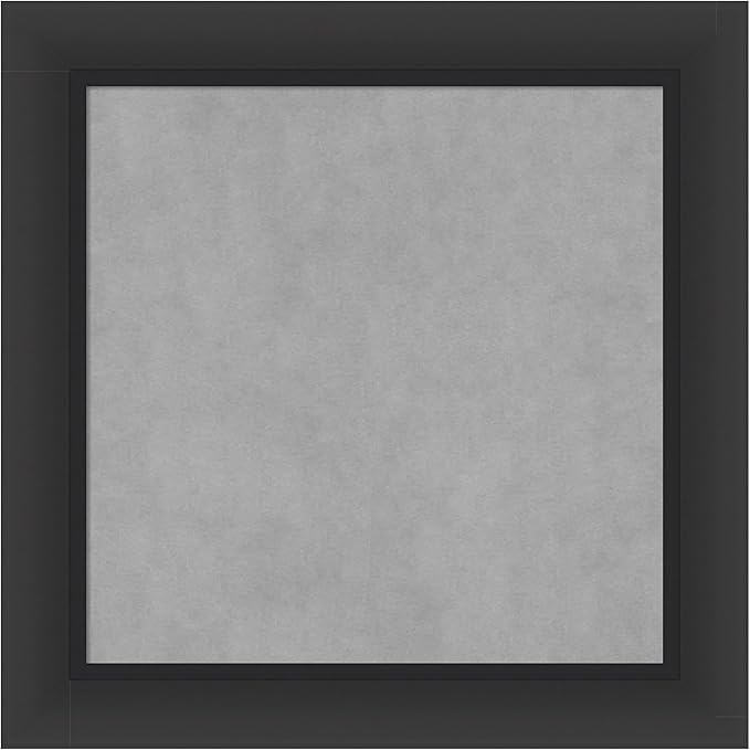 Amanti Art Black Framed Magnetic Board 25x25 Medium Vision Board by AmantiArt