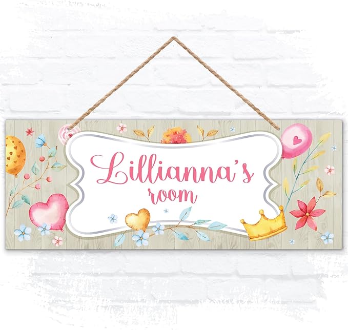 Custom Girl/Boy Name Sign Personalized Children Room Decor by SigoSigns