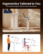 Ergear Height Adjustable Electric Standing Desk, 40 x 24 Inches Sit Stand up - Image 7