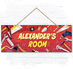 Custom Builder Boy/Girl Name Sign Personalized Children Decor Sign by SigoSigns