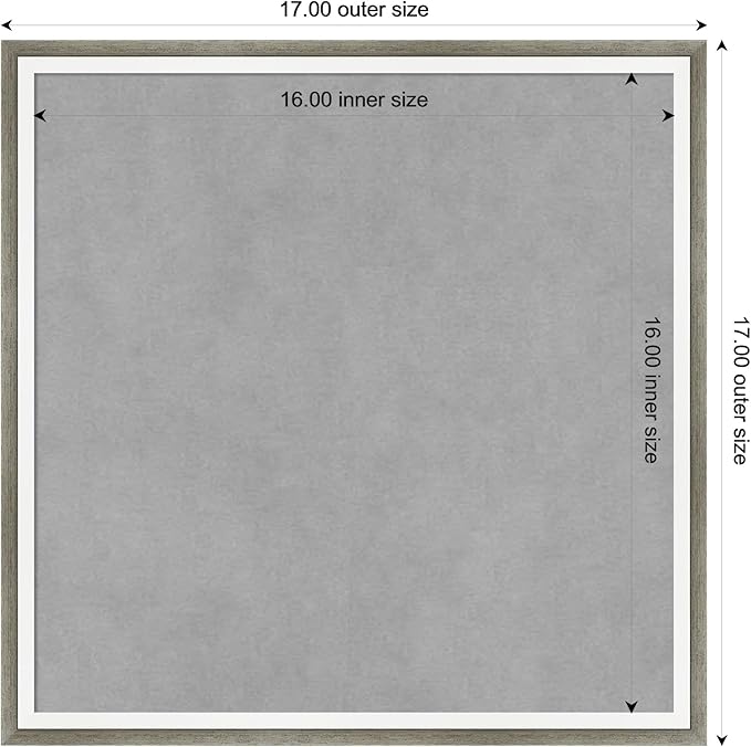 Amanti Art Silver Framed Magnetic Board 17x17 Small Vision Board - Image 3
