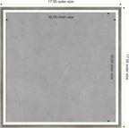 Amanti Art Silver Framed Magnetic Board 17x17 Small Vision Board - Image 3