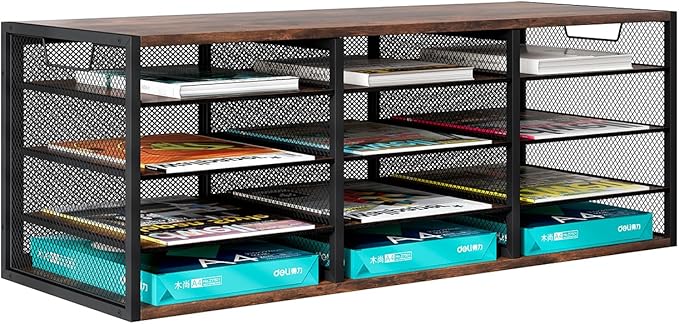 PAG-Mass Mail Sorter Adjustable Holder, Countertop Literature Organizer by PAG-Mass