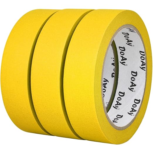 DOAY 3 Pack Yellow Painters Tape by DoAy