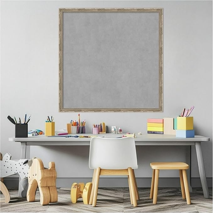 Amanti Art Silver Framed Magnetic Board 26x26 Medium Vision Board - Image 5
