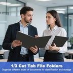 File Folder, HERKKA 30 Pack 1/3 Cut Tab File Folders, File Folders Great - Image 7