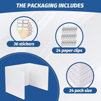 ZYINOZOC 24 Pack Desk Dividers for Students, 3-Fold Privacy Screens, Testing - Image 6