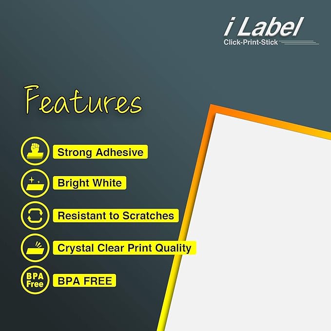 8.5" x 11" Full Sheet Label Sticker Paper - Image 4