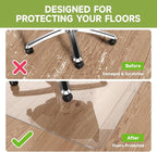 SOONAN Office Chair Mat for Hardwood Floor, 0.08" Thickness Heavy Duty - Image 4