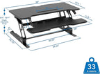 Mount-It! 38" Standing Desk Converter, Desktop Sit-Stand Desk Riser - Image 3