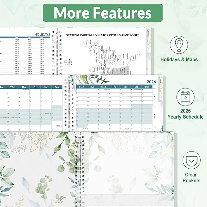 SUNEE 2026 Appointment Book, Quarter-Hourly, Weekly & Monthly - Image 6