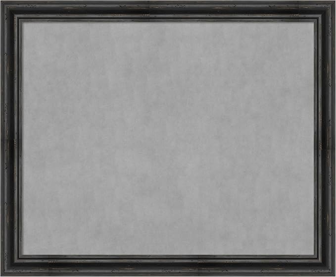 Amanti Art Black Framed Magnetic Board 37x45 X-Large Vision Board by AmantiArt
