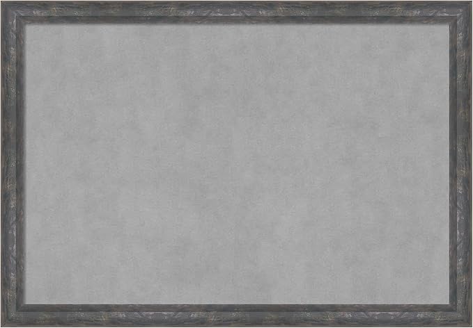 Amanti Art Grey Framed Magnetic Board 27x39 Large Vision Board by AmantiArt