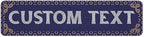 Custom Sign, Custom Street Sign, 11 Font Colors, 13 Font Styles, 4 Hole Options by MySignCenter