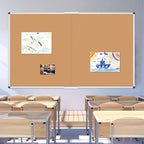 VIZ-PRO 60" x 48" Large Cork Bulletin Board, Foldable & Wall-Mounted Notice Pin - Image 6