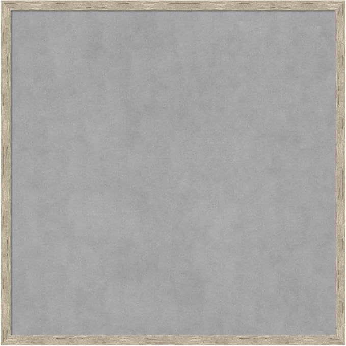 Amanti Art Silver Framed Magnetic Board 25x25 Medium Vision Board by AmantiArt