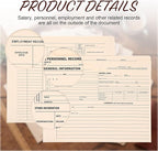 Glenmal 100 Pack Personnel Record Jacket Flat Expansion Employee Record File - Image 3