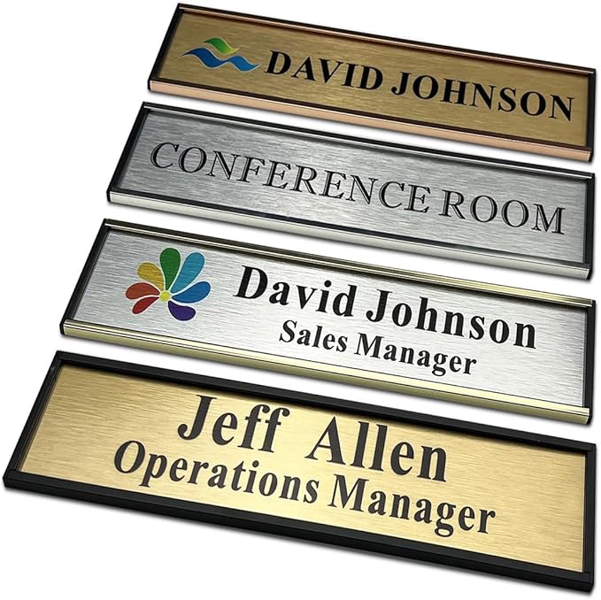 SINKAA Personalized Name Plate for Door or Wall, 2 x 8 inch Custom Office - Image 5