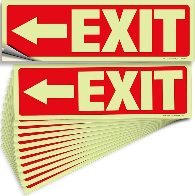 iSYFIX Exit Stickers Signs by iSYFIXPREMIUMSIGNS