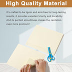 Silunkia 300 Sheets Cream Cardstock 8.5 x 11 Ivory Paper, 200gsm/75lb Off White - Image 5