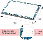 SXboxing Sticky Notes 4X6 Inches, 2 Pack Large Cute Self-Stick Pads, Bright - Image 4