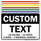 Custom Sign, Custom Sign for Business, Indoor/Outdoor use. 7x10 Inches by MySignCenter