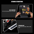 xydstay 6pack Acrylic Sign Holder 5.5 X 8.5, Vertical T Shape Clear Plastic - Image 7