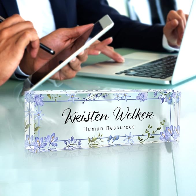 Desk Name Plate Personalized, Custom Name Plate - Image 5
