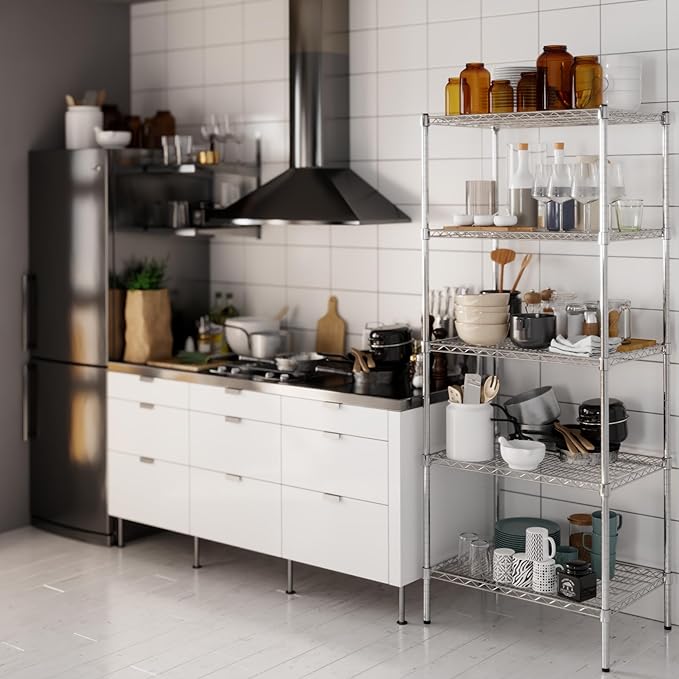 Regal Altair 21" Deep x 30" Wide x 74" Height Wire Shelving Kit | 5-Tier | NSF - Image 8